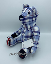 Load image into Gallery viewer, Puddle Memory Bear - Sitting Shirt Bear with Collar and Buttons