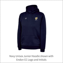 Load image into Gallery viewer, Endon CC Junior Hoodie - Personalised Embroidered