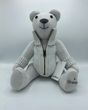 Load image into Gallery viewer, Puddle Memory Bear - Sitting Bear with Zip Front Panel and Cuffs