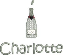 Load image into Gallery viewer, Christmas Stocking Ivory with Sage Green Tones - Personalised Embroidered