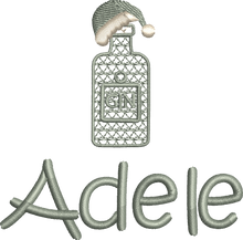 Load image into Gallery viewer, Christmas Stocking Ivory with Sage Green Tones - Personalised Embroidered