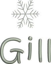 Load image into Gallery viewer, Christmas Stocking Ivory with Sage Green Tones - Personalised Embroidered