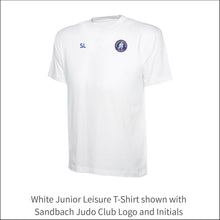 Load image into Gallery viewer, Sandbach Judo Club Junior Leisure T-SHIRT - Personalised Embroidered