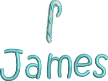 Load image into Gallery viewer, Christmas Stocking Aqua / Ivory with Aqua Tones - Personalised Embroidered