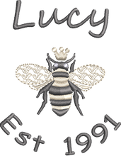 Load image into Gallery viewer, Unisex Organic Soft Luxuriously Thick Hoodie - 'Queen Bee' Personalised Embroidered
