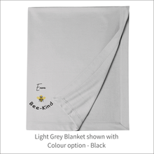 Load image into Gallery viewer, Jersey Blanket 'Queen Bee' - Personalised Embroidered