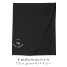 Load image into Gallery viewer, Jersey Blanket 'Queen Bee' - Personalised Embroidered