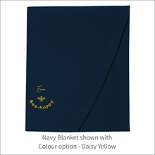 Load image into Gallery viewer, Jersey Blanket 'Queen Bee' - Personalised Embroidered