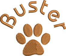 Load image into Gallery viewer, Organic Cotton Bag 'One Paw' - Personalised Embroidered