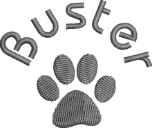 Load image into Gallery viewer, Organic Cotton Bag 'One Paw' - Personalised Embroidered