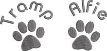 Load image into Gallery viewer, Organic Cotton Bag 'Two Paw' - Personalised Embroidered