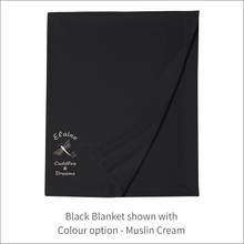 Load image into Gallery viewer, Jersey Blanket 'Dragonfly' Cuddles & Dreams - Personalised Embroidered