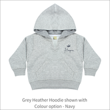 Load image into Gallery viewer, Baby Hoodie 'Crown'- Personalised Embroidered