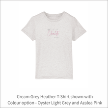 Load image into Gallery viewer, Kids Organic T-Shirt 'Crown'- Personalised Embroidered