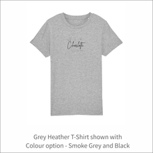 Load image into Gallery viewer, Kids Organic T-Shirt 'Crown'- Personalised Embroidered