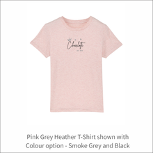 Load image into Gallery viewer, Kids Organic T-Shirt 'Crown'- Personalised Embroidered