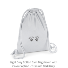 Load image into Gallery viewer, Organic Cotton Bag 'Two Paw' - Personalised Embroidered