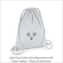 Load image into Gallery viewer, Organic Cotton Bag 'Three Paw' - Personalised Embroidered