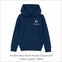Load image into Gallery viewer, Kids Organic Hoodie 'Football'- Personalised Embroidered