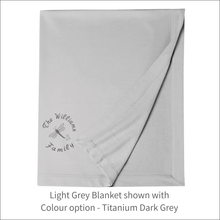 Load image into Gallery viewer, Jersey Blanket 'Dragonfly' Family - Personalised Embroidered