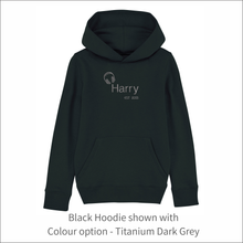 Load image into Gallery viewer, Kids Organic Hoodie 'Headset'- Personalised Embroidered
