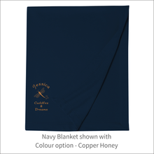Load image into Gallery viewer, Jersey Blanket 'Dragonfly' Cuddles & Dreams - Personalised Embroidered
