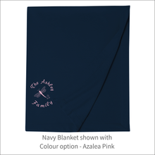 Load image into Gallery viewer, Jersey Blanket 'Dragonfly' Family - Personalised Embroidered