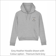 Load image into Gallery viewer, Women's Organic Hoodie Queen Bee 'Name' 'Est Year' - Personalised Embroidered