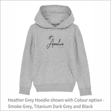 Load image into Gallery viewer, Kids Organic Hoodie 'Rainbow'- Personalised Embroidered