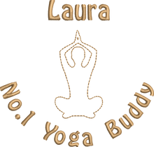 Load image into Gallery viewer, Organic Yoga Bag - 'Name' with Yoga Buddy Personalised Embroidered