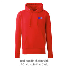 Load image into Gallery viewer, Unisex Organic Soft Luxuriously Thick Hoodie - 'Nautical Flags' Personalised Embroidered