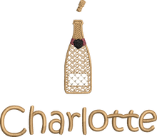 Load image into Gallery viewer, Christmas Stocking Ivory with Gold Tones - Personalised Embroidered