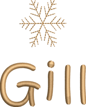Load image into Gallery viewer, Christmas Stocking Ivory with Gold Tones - Personalised Embroidered