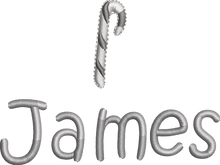 Load image into Gallery viewer, Christmas Stocking Light Grey / Ivory with Grey Tones - Personalised Embroidered