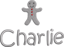 Load image into Gallery viewer, Christmas Stocking Light Grey / Ivory with Grey Tones - Personalised Embroidered