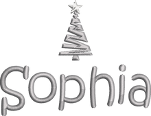 Load image into Gallery viewer, Christmas Stocking Light Grey / Ivory with Grey Tones - Personalised Embroidered