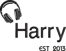 Load image into Gallery viewer, Kids Organic T-Shirt 'Headset'- Personalised Embroidered