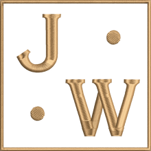 Load image into Gallery viewer, Organic Tote Bag 'Initials Plaque'- Personalised Embroidered