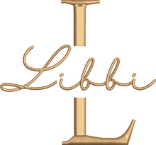 Load image into Gallery viewer, Christmas Stocking with Name and Initial - Personalised Embroidered