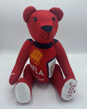 Load image into Gallery viewer, Puddle Memory Bear - Sitting Bear - Football Shirt