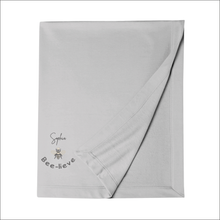 Load image into Gallery viewer, Jersey Blanket 'Queen Bee' - Personalised Embroidered