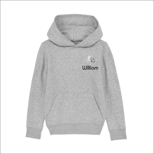 Load image into Gallery viewer, Kids Organic Hoodie 'Football'- Personalised Embroidered