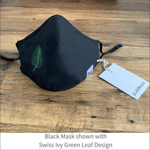 Load image into Gallery viewer, Face Mask 'Leaf' 4 Ply / Layer - Embroidered