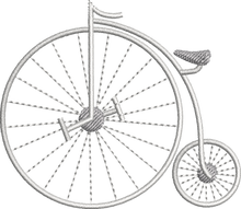 Load image into Gallery viewer, Unisex Organic Soft Luxuriously Thick Hoodie - 'Penny Farthing Bike' Personalised Embroidered