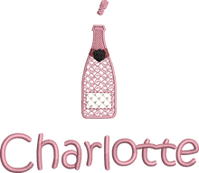 Load image into Gallery viewer, Christmas Stocking Ivory with Pink Tones - Personalised Embroidered