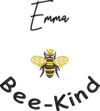 Load image into Gallery viewer, Jersey Blanket 'Queen Bee' - Personalised Embroidered