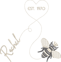 Load image into Gallery viewer, Apron 'Heart & Honey Bee' - Personalised Embroidered