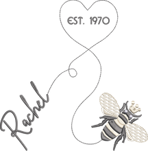 Load image into Gallery viewer, Apron 'Heart & Honey Bee' - Personalised Embroidered