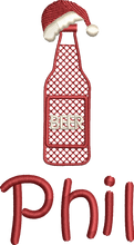 Load image into Gallery viewer, Christmas Stocking Red / White with Xmas Tones - Personalised Embroidered