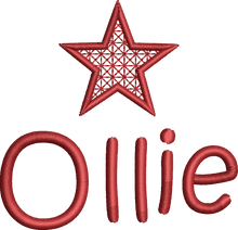Load image into Gallery viewer, Christmas Stocking Red / White with Xmas Tones - Personalised Embroidered